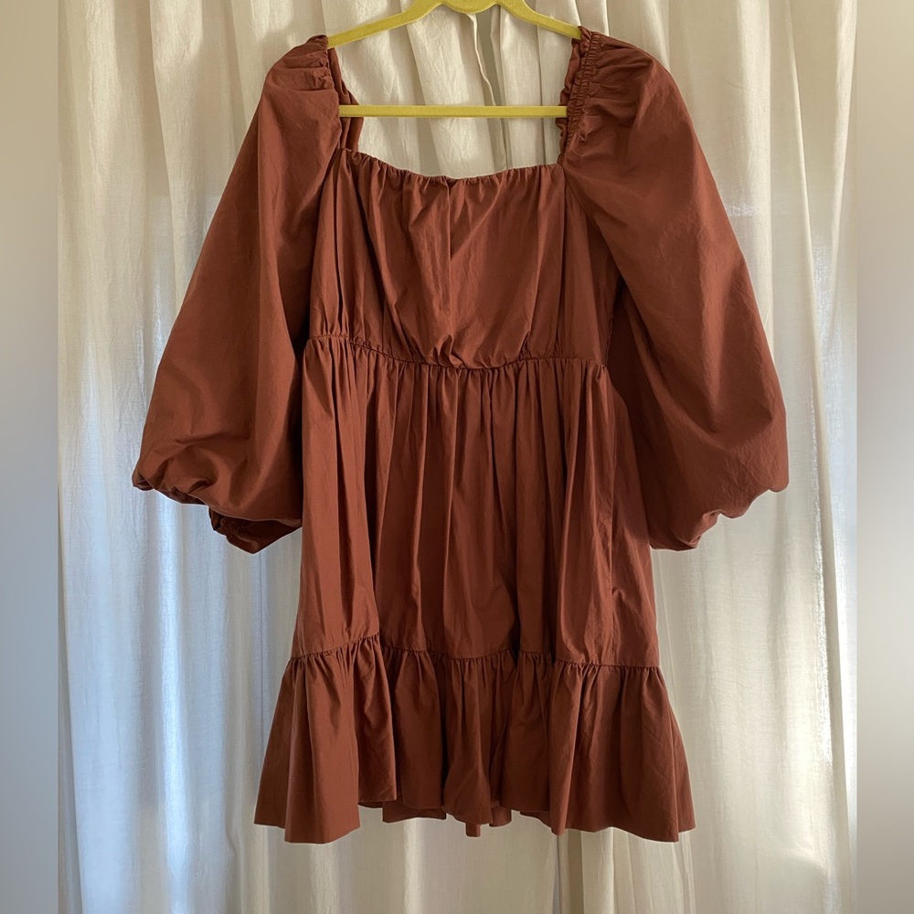 Anthropologie puff sleeve dress